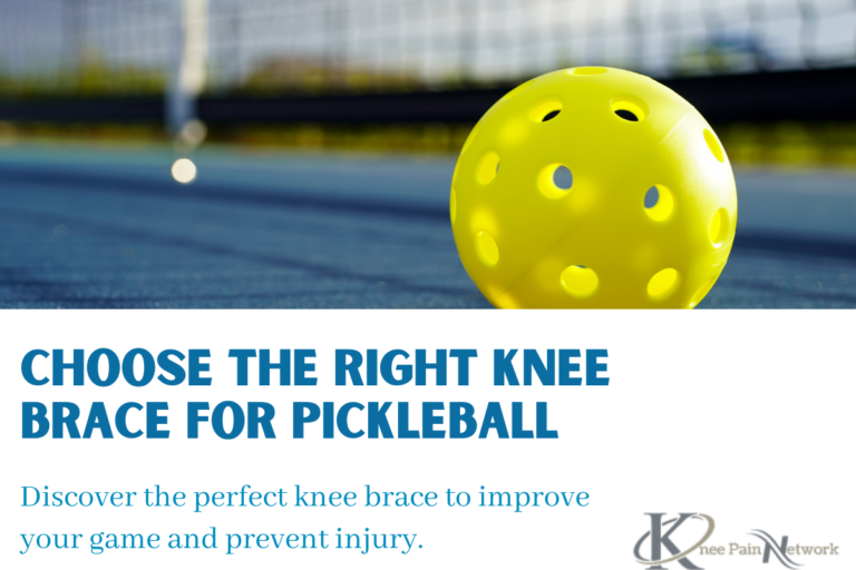 Guide to find best pickleball knee brace for pickleball pain